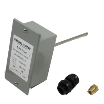 Mamac TE-703-D-17-B-3 Immersion Temperature Sensor 20K Ohm NTC Thermistor 6" Probe 1/2" NPT
