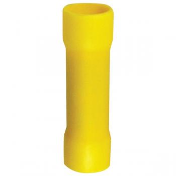 INSTALL BAY YVBC4 Vinyl Butt Connectors (Yellow, 4 Gauge, 25 pk)