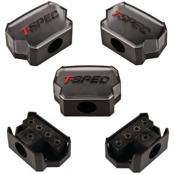 T-SPEC V12DB-1144 v12 SERIES 1/0-Gauge In/Four 4/8-Gauge Out Compact Block Distribution