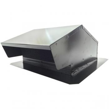 Builders Best 012634 Black Metal Roof Vent Cap (6"-8" (3 1/4" X 10") Universal Flush)