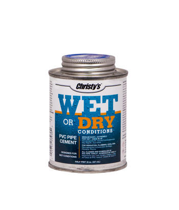 Christy RH.WET.HP Wet Or Dry Pvc Cement 1/2 Pint