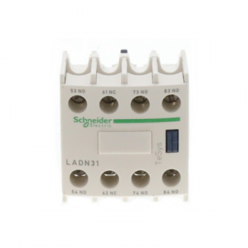 Square D LADN31 Contactor Block 3 N/O, 1 N/C