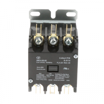 Liebert E-0110S Contactor 24V Coil 25/30A 3-Pole