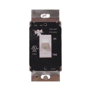 Marktime 42517 In-Wall Fan/Light Time Switch 1/3 HP 120V 60 Hz 500W