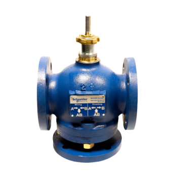 Barber Colman (Schneider Electric) VB-8303-0-5-12 Flanged 3-Way Diverting Valve Cast Iron 2-1/2" 56Cv