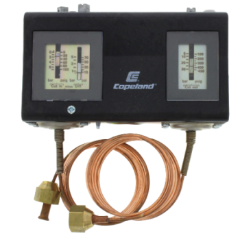 Copeland Compressor 985-CP2M-7K Dual Pressure Control Low 15" 0-100 PSI High 48" 100-450 PSI