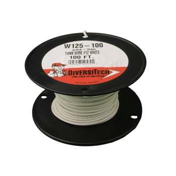 DiversiTech W125-100 Wire Copper 12G 100 ft. White