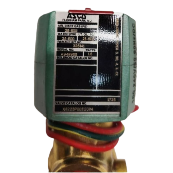 Asco X8223P00312084 Solenoid Valve 2-Way 1/2" Normally Closed 25-600 PSI 100-240V