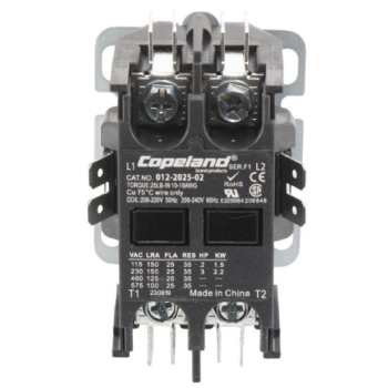 Copeland Compressor 912-2025-02 Contactor 2-Pole 25A 240V
