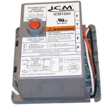ICM Controls ICM1503 Oil Primary Control 45-second LockOut