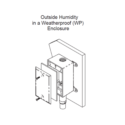 BAPI Outside Air Humidity Sensor with Optional Temperature Sensor