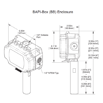 Automated Logic ALC/10K-2-TB-M304-2-HB-BB-10 Thermobuffer Temperature Sensor