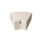 DiversiTech 230-FB456W SPDCHN 6" 45Deg Flat Bnd White