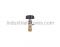 Conbraco 26-304-28 Compression Gauge Cock 1/2" Aluminum Wheel Type Polished Brass Finish