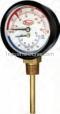 Dwyer TRI-75-50 Temperature/Pressure Gauge 1/2 Npt 0-75Psi Cbm
