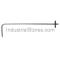 Love Controls A-302F-C Static Pressure Tip with Mounting Flange Stainless Steel 3/16" Rubber or Plastic Tubing (8" depth)