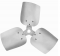 Lau 6130600001 Fan Blade 3-Blade 18" Diameter 22-Degree 1/2" Bore Counter-Clockwise