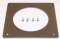 Dwyer A-300 Flat Flush Mounting Plate