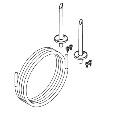BAPI Total Pressure Probes and Tubing for Beck Adjustable Pressure Switch