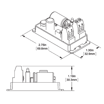 BAPI BA/VC350A-EZ Voltage Converter 350mA with EZ Mount